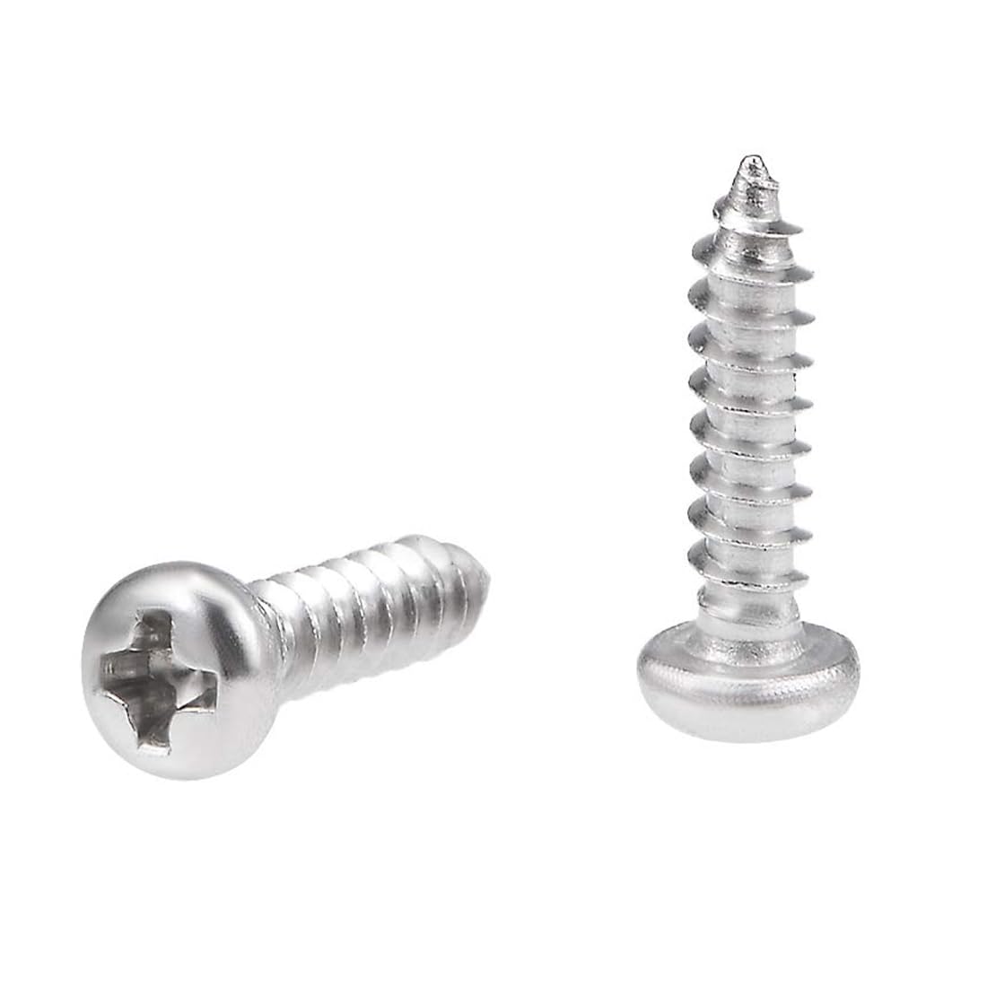 TA-VIGOR 50Pcs Self Tapping Screws, M3 Phillips Pan Head Screw, 12mm Round Head Tapping Screws