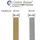 corderie Italiane – 006000020 – Gurt für Rollladen aus Polypropylen, 22 mm, 7,5 m, beige/grau