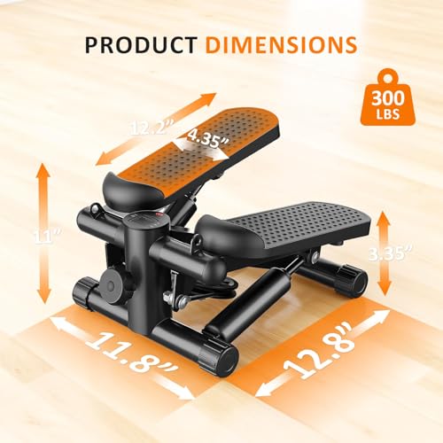 Image of NEWBULIG Mini Stepper for Exercise at Home Stair Step Machine for Indoor Fitness Portable Home Gym Stepper for Full Body Workout 300lb Weight Capacity