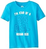 Hybrid Little Boys' Big Deal Tshirt, Turquoise, Small
