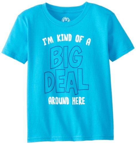 Hybrid Little Boys' Big Deal Tshirt, Turquoise, Small