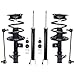 Detroit Axle 172393, 172392 Front Struts, Complete Loaded Strut Assembly Set, Rear Shock Absorbers 45659, Front Sway Bar Links K750095, K750094 for 2007-2012 Nissan Altima - [6pc Set]