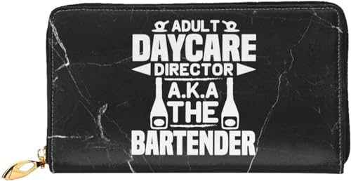 Daycare Director Aka The Bartender Wallet Card Bag, Black