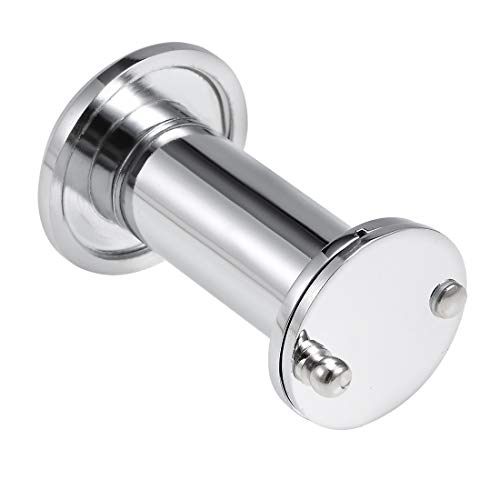 uxcell Mirilla para puerta de latón sólido con ángulo de 220 grados y cubierta para puertas de 1-3/8 a 2-3/8 pulgadas de grosor, acabado cromo pulido miniatura 4