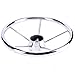 Amarine-made13-1/2 Inch 5-Spoke Destroyer Style Stainless Boat Steering Wheel