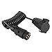 Fil de ressort 7Pin, câble de ressort de caravane de connecteur de câble, remorque de connecteur de ressort de voiture 7Pin 2m pour les véhicules commerciaux de navires de VR