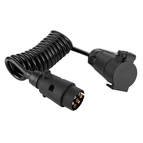 Cable de remolque de 7 pines en espiral con conector impermeable para caravana 2