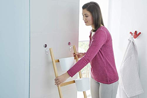 tesa Klebeschraube für Mauerwerk und Stein, Halteleistung 5 kg, rund, 2 Stück (Packung mit 2)