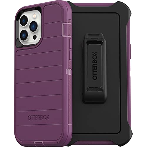 Coque iPhone 12 Pro Max OtterBox Defender antichoc violette housse de protection avec holster