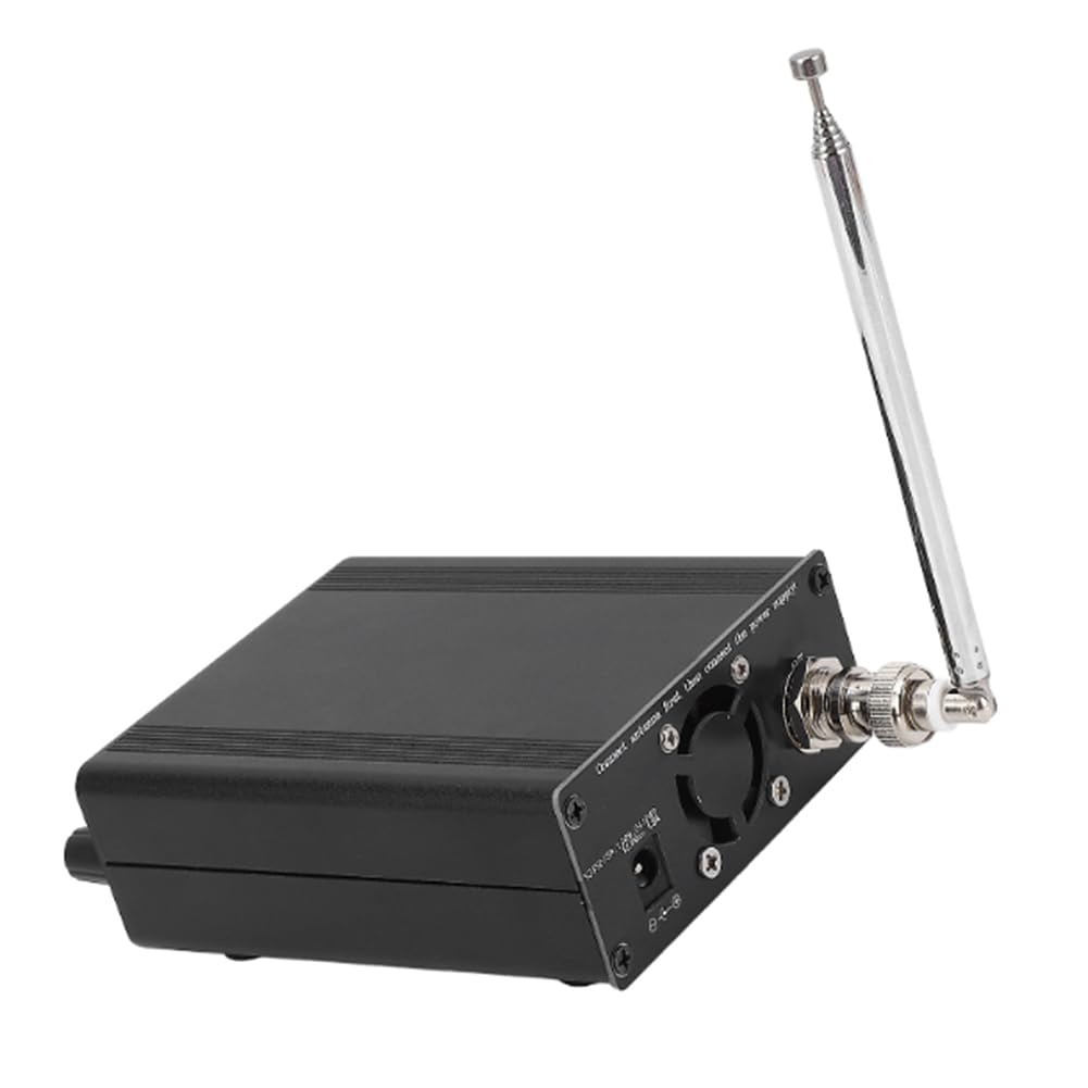 Émetteur FM Stéréo 76-108 MHz 5W Station de Radio à Longue Portée avec Prise Microphone.