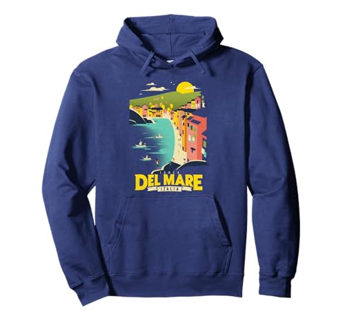 Disney Pixar Luca Isola del Mar Italia Distressed Big Poster Sudadera con Capucha
