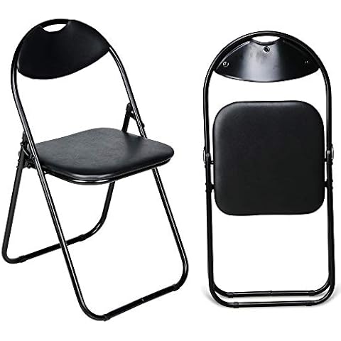 Nyxi Folding Chair with Padded Faux Leather Cover