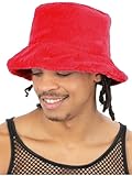 Incluye sombrero de pescador de piel roja de los años 90