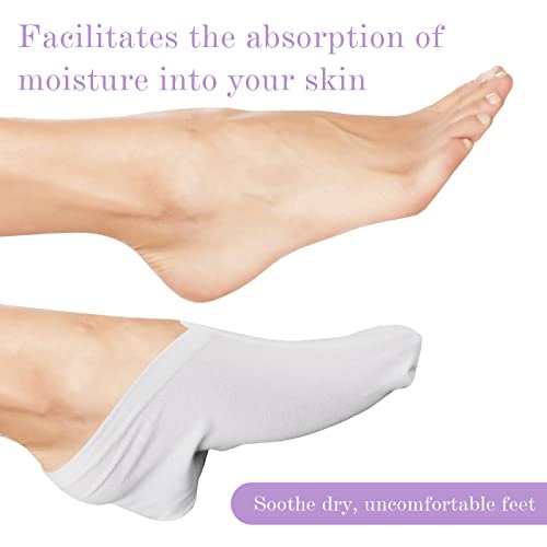 Sibba 2 Pairs Moisturizing Socks Overnight, Cosmetic Moisturizing Socks For Women And Men, Lotion Moisturizing Socks Spa Overnight Absorbing For Dry Cracked Feet (2 Pairs) #TOP3