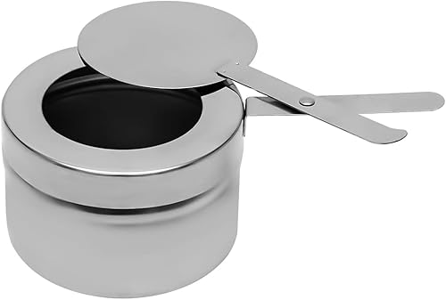 Miniatura 9 de CNCEST Juego de bufé de platos de frotamiento de 7 litros/7.4 cuartos de galón, calentador de sopa redondo de acero inoxidable y calentador de bufé,