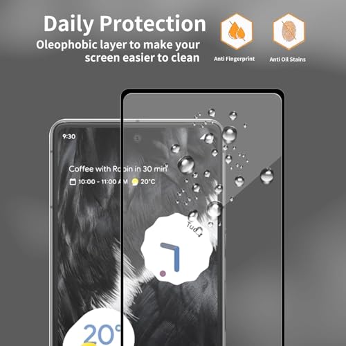 Image of Mr.Shield Top-Notch HD+ Tempered Glass Screen Protector Guard for Google Pixel 7A, 9H Hardness, Military Grade Protection, Easy Installation kit