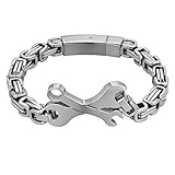 【Emballage】1 x Bracelet Punk + 1 x sac cadeau écrit la marque 