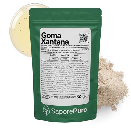 Saporepuro Goma Xantana en polvo 50 gr - espesante natural
