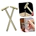 Veemoon Solid Machined Brass Hammer Mini Hammer Tool Gentle on Metals Round Flat Heads Comfortable Grip for Watch Repair