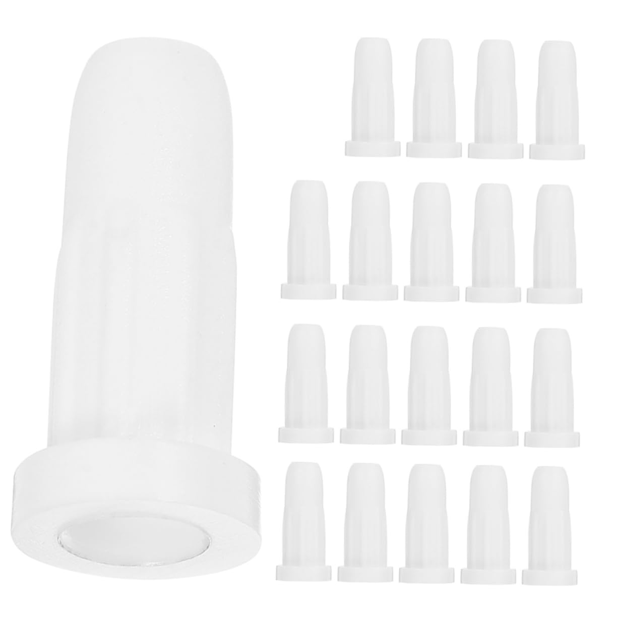 VICASKY Copas para Ruedas de Cuna y Muebles, Tapas Plásticas Resistentes, Accesorio de 40 Piezas para Protección de Suelos, Instalación Fácil para Uso Infantil y Oficina