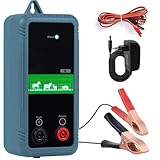 8KM Clôture électrique, Clôture électrique pour bétail, Électrificateur de clôture électrique, Haute Puissance,12V 1.0J Protection pour la protection des animaux de ferme, de la volaille, des pâ