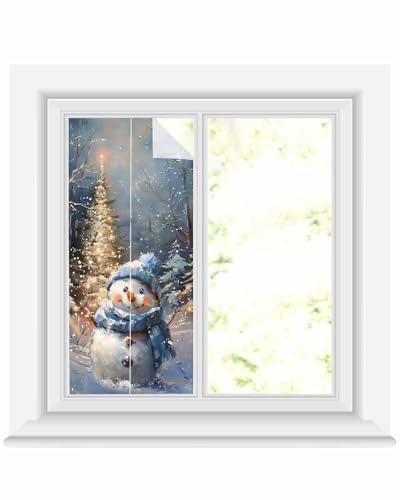 Film de privacidad para ventana, decorativo azul 17.7 x 39.3 in miniatura 1