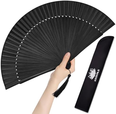 KEZKALS Hand Fan, Handheld Fan, Chinese/Japanese Hand Fans Foldable