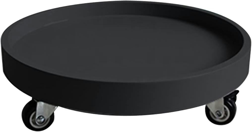 Plant Caddy, Plant Dolly Flower Pot Rack, with Wheels, 360° Movement,for Terrace, Garden, Courtyard/Coffee/60Cm/24In (Black 50Cm/20In)