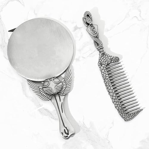 [7 PCS] Harry Makeup Brush Gift Set, With Silver Mirror, Comb, Handle Wizard Wand for Foundation Blush, Eyeshadow, Face Concealer, Eyeliner Contour, Powder Liquid Eye, Harry Gift for Girls Women - Image 2