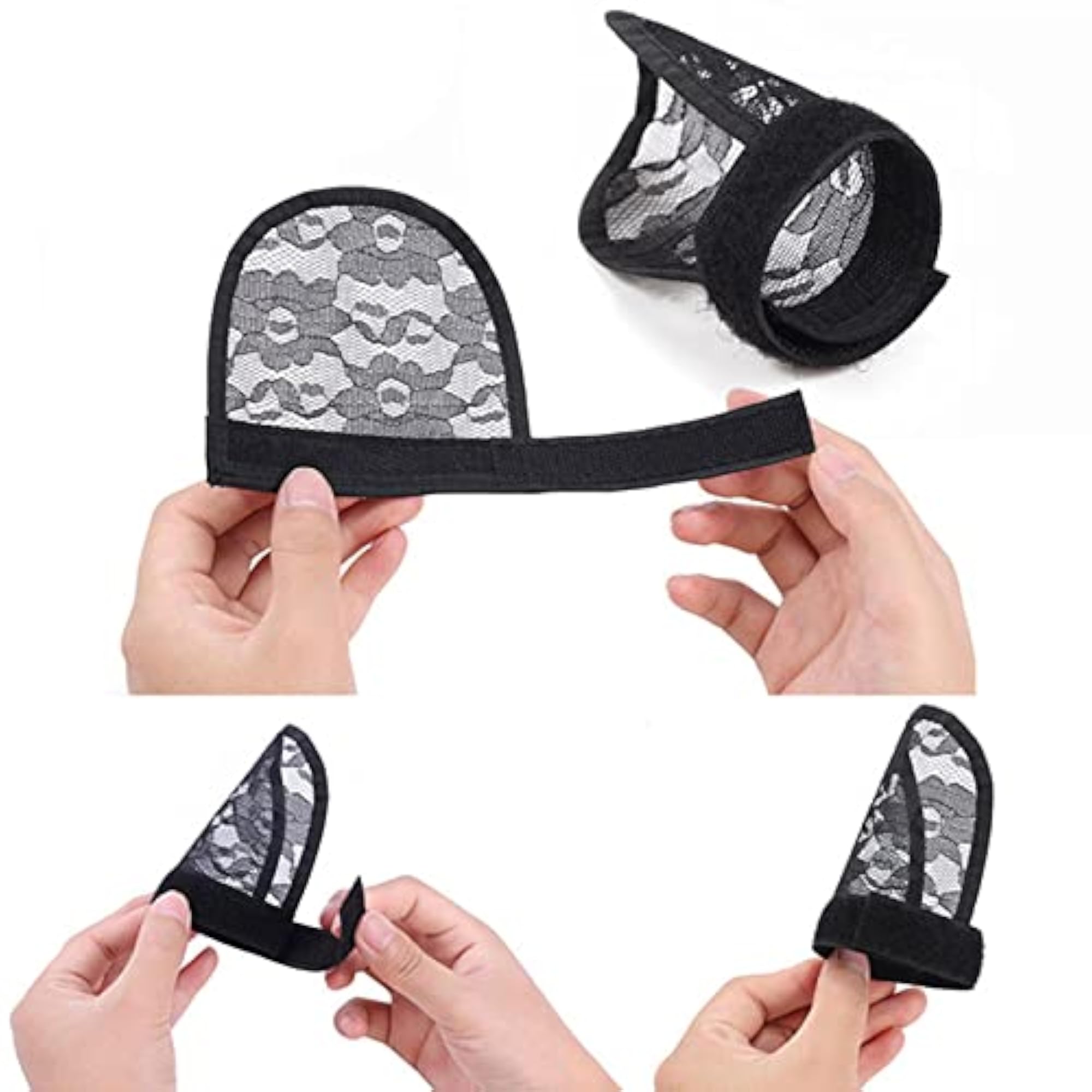 6X5Pcs Hair Net for Making Ponytail Weaving Net Wig Caps
