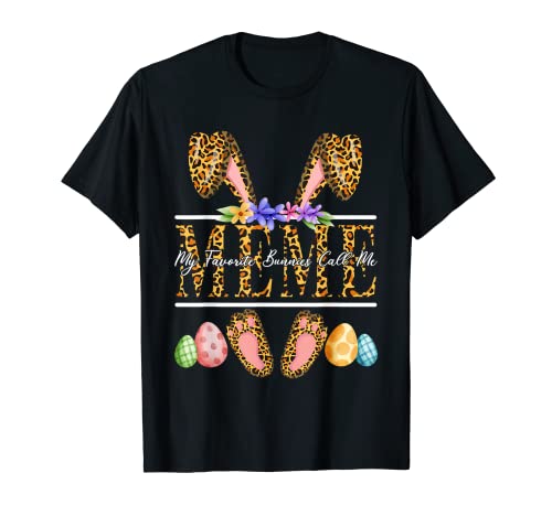 My Favorite Bunnies Call Me Meme Feliz Día de Pascua Camiseta