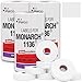 White Pricing Labels for Monarch 1136 Price Gun - 4 Sleeves, 32 Rolls Value Pack - 56,000 Pricemarking Labels - with Bonus Ink Rolls Included