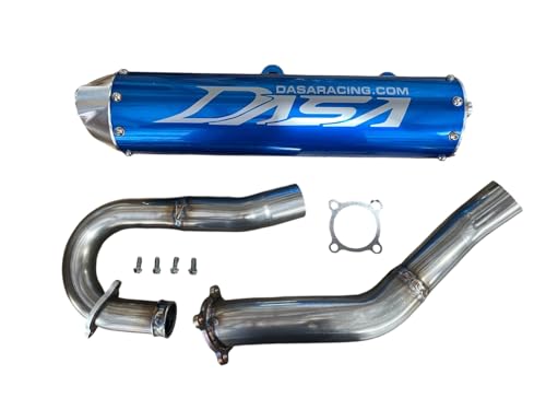 Dasa Exhaust System Classic Blue for Yamaha YFZ450R