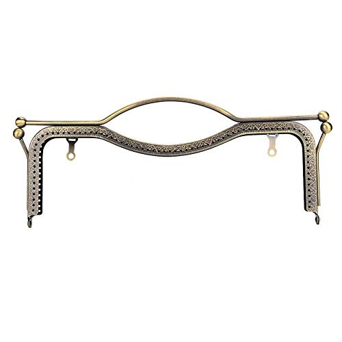 Marco de Monedero DIY con Cierre de Beso, Metal, 30 x 12 cm, Cuadrado, Color Hierro