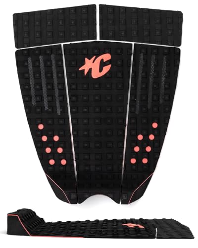 Creatures of Leisure Ethane Ewing Lite Pin Tail Ecopure Traction Pad, EcoPure Organic Additive, 8mm Teardrop Wide Arch Bar, 3M Adhesive Backing, Black