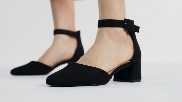 DREAM PAIRS Donna Scarpe con Tacco Largo Classici e Punta a Punta