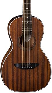 Luna Gypsy Muse Parlor Acoustic Guitar, Mahogany