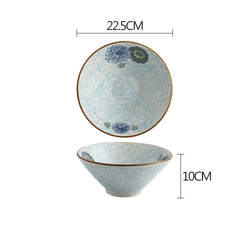 Miska Do Mieszania Sałatek Chińska Kreatywna Miska Na Owoce Domowa Ceramiczna Miska Do Sałatek Nadaje Się Do Zup, Makaronów, Owoców, Przekąsek Miska Do Sałatek Owocowych，Medium