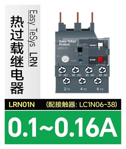 Relé de sobrecarga eléctrico tripolar LRN10N LC1N protector CA 3