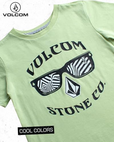 Image of Volcom Baby Boys Swim Set - 2 Piece Short Sleeve Swim Shirt Graphic Tees & Board Shorts - Infant Toddler Little Boys Swimsuit