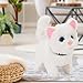 Imagen de Chosertory Juguete Interactivo Animal Electrónico Gato de Peluche Función Móvil Activado por Baterías Tacto Suave Realista para Niños Y Aprendizaje