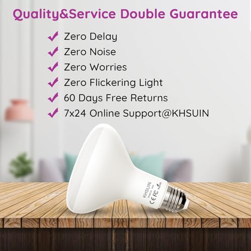 Khsuin 16W BR30 SMART LIGHT BULBS Bright Smart Light Bulbs 16W 130W Equivalent 1600 Lumens 2700K-6500K Tunable Br30 Wifi Color Changing Light Bulb Works With Alexa Google,Recessed Alexa Light Bulb,Dimmable Flood Smart Bulb,4 Pack thumb #8