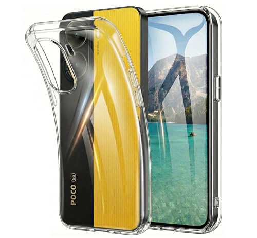 Oprimio Kristallklar Hülle für Xiaomi Poco X7 Pro 5G [Silikon Hülle] [%100 Durchsichtig] [Deutsche Material] [Ultra Dünn] Klar Handyhülle für Xiaomi Poco X7 Pro 5G
