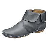 Botas de Nieve Hombre - Botas de Piel para Hombre Invierno Calentar Forrada Ligeras, Casuales Botas Vintage para otoño con Cremallera Lateral Botines de Nieve Antideslizante