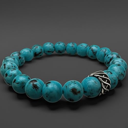 Image of THE MEN THING Natural Stone Bracelets - Adjustable Beaded Wristwear for Men & Boys (Multi-Design Collection)
