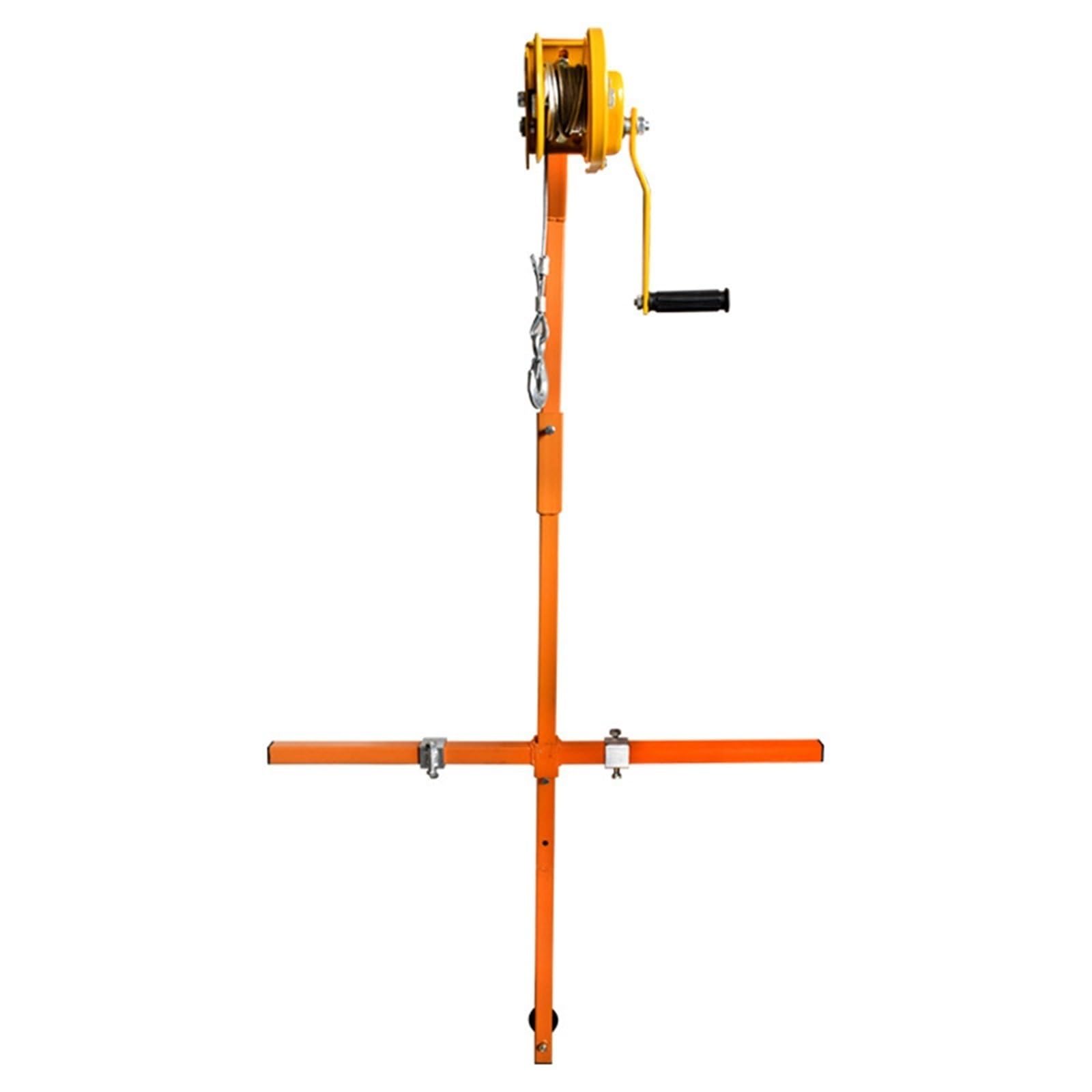 Portable Air Conditioning Outdoor Unit Hoist Tool, High-Altitude Installation Lift Tool with Self-Locking Hand Winch MINGPING(3HP Bracket+10m Winch)