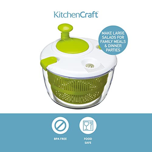 Deluxe BPA-Free Salad Spinner - Easy Clean, Large Size - Image 2