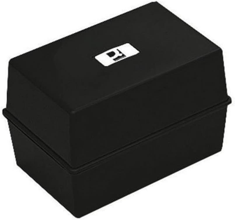 Q Connect 8x5 inch Card Index Box - Black