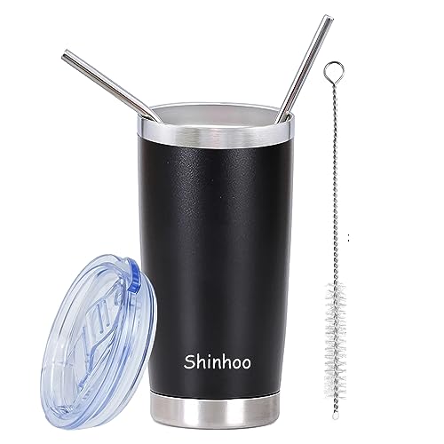 Shinhoo 20oz/ 550ml Insulated Tumbler with Straw and Lid