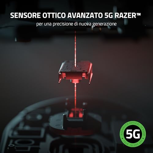 Naga X - Mouse da Gaming Ergonomico per MMO con 16 Pulsanti Programmabili (Switch Ottico per Mouse, Sensore Ottico Avanzato 5G, Chroma RGB, Cavo Speedflex) Nero - Mouse gaming - Immagine 4